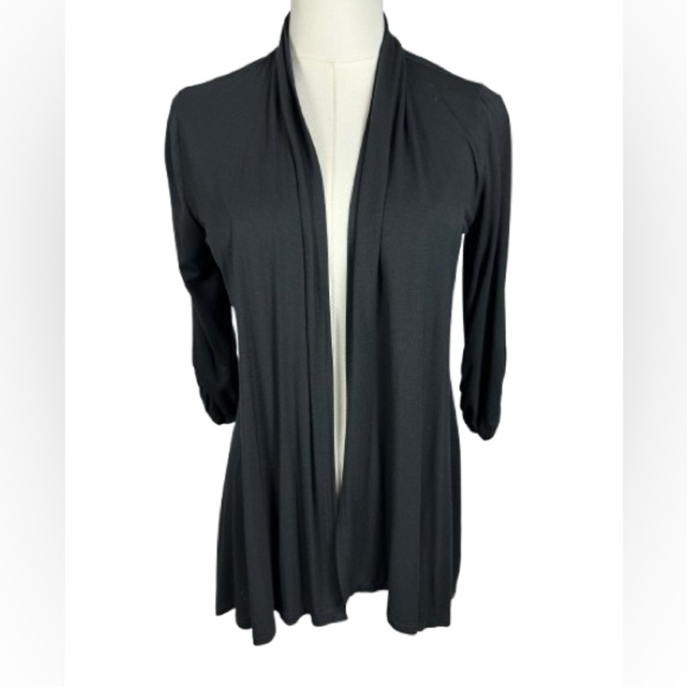 ❤️ SALE! 💙 Soma Black Open-Front Long Cardigan